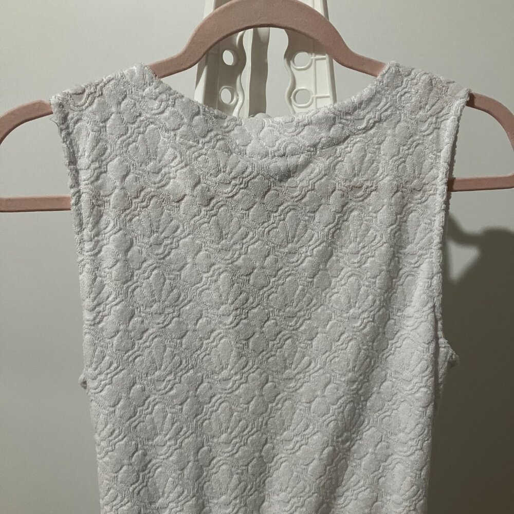 NWT Tommy Bahama Textured Terry Beach Romper in White Sz Small Fits Like Sz 6-8 - Picture 11 of 15